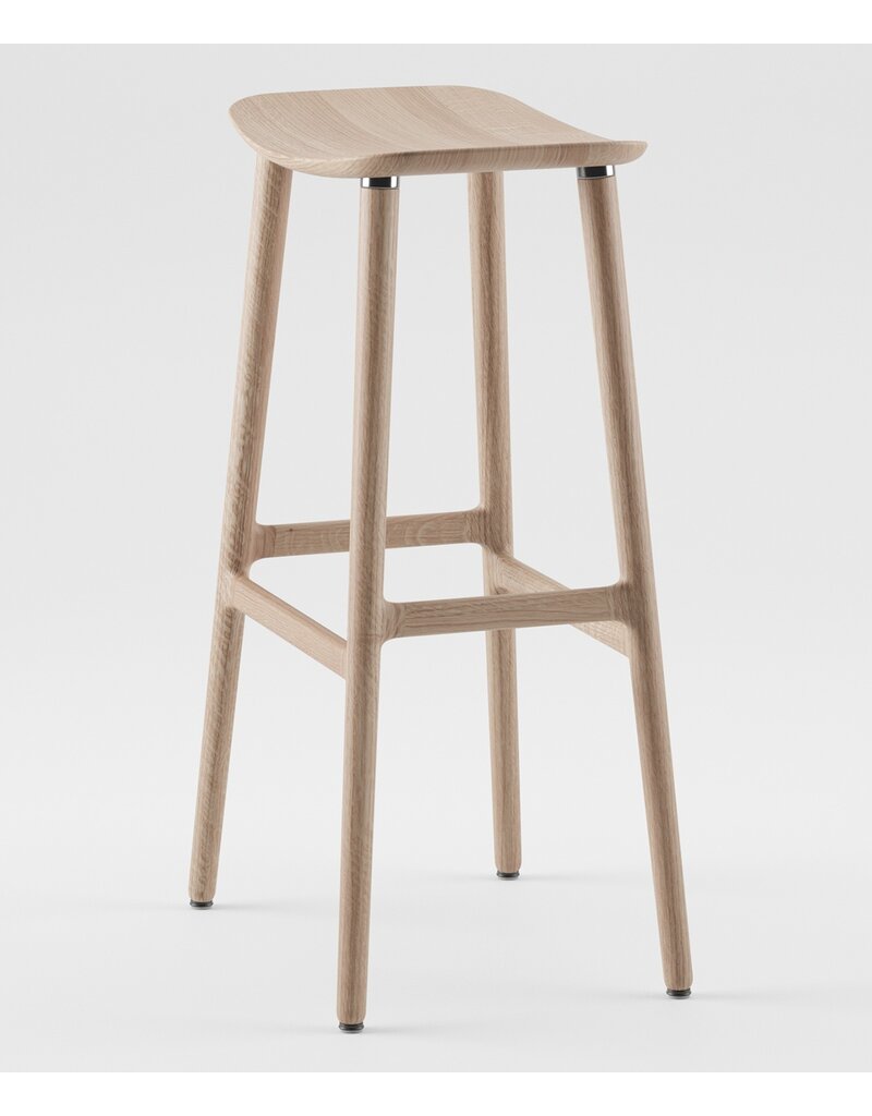 Artisan Artisan Naru houten design kruk (on)gestoffeerd