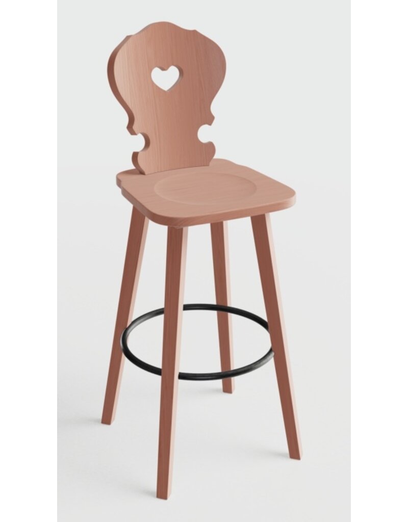 Sipa Sipa Vienna houten kruk met hart