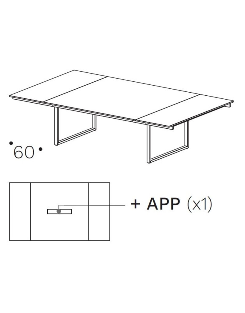 Frezza Frezza Be.1 modulaire vergadertafel