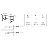 Frezza Frezza hoge vergader of lunch tafel