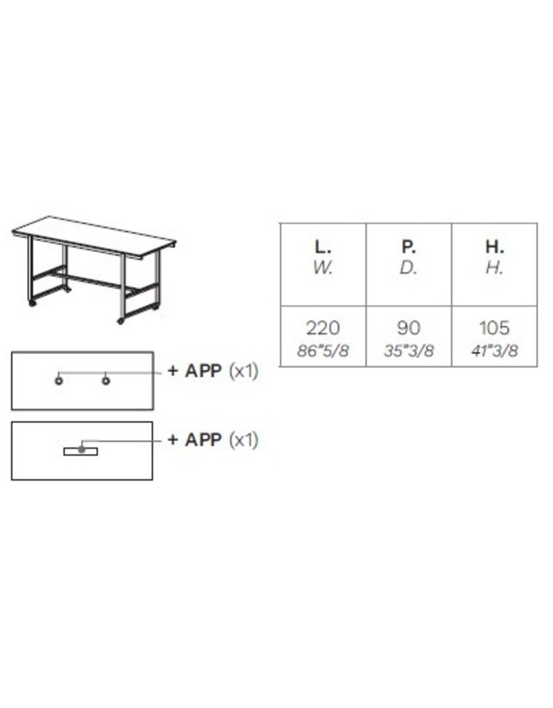 Frezza Frezza hoge vergader of lunch tafel