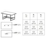 Frezza Frezza hoge vergader of lunch tafel