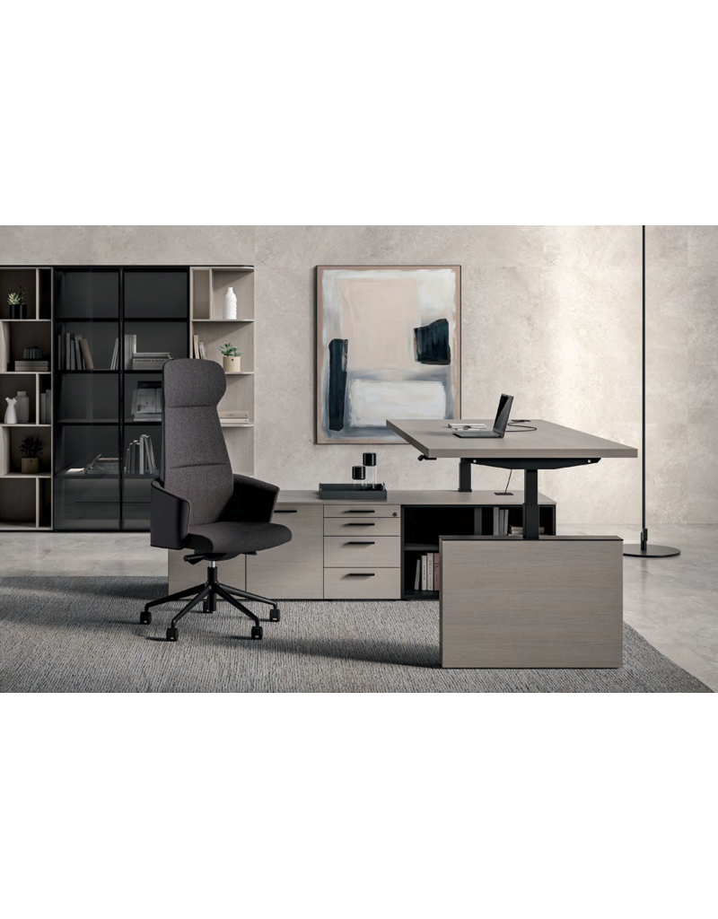 Bralco Bralco Sile hoogte instelbaar bureau met dressoir