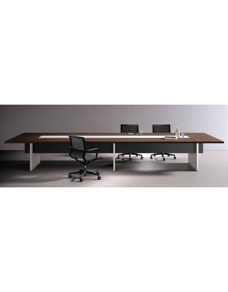 Bralco Bralco Sile 4 Management vergadertafel met kleur inleg