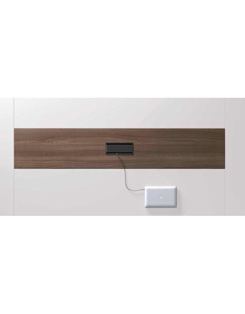 Bralco Bralco Sile 4 design vergadertafel met kleur inleg van leer of hout