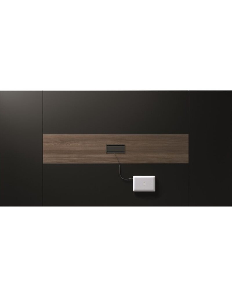 Bralco Bralco Sile 4 design vergadertafel met kleur inleg van leer of hout