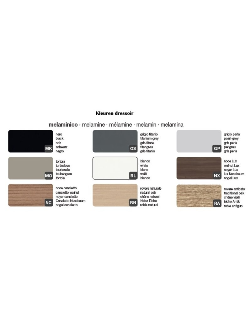 Bralco Bralco Polare modulair bureau met dressoir links- of rechtszijdig in veel kleuren leverbaar