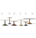 Quinti Quinti Gronda ronde eet- en vergadertafel met metalen poot