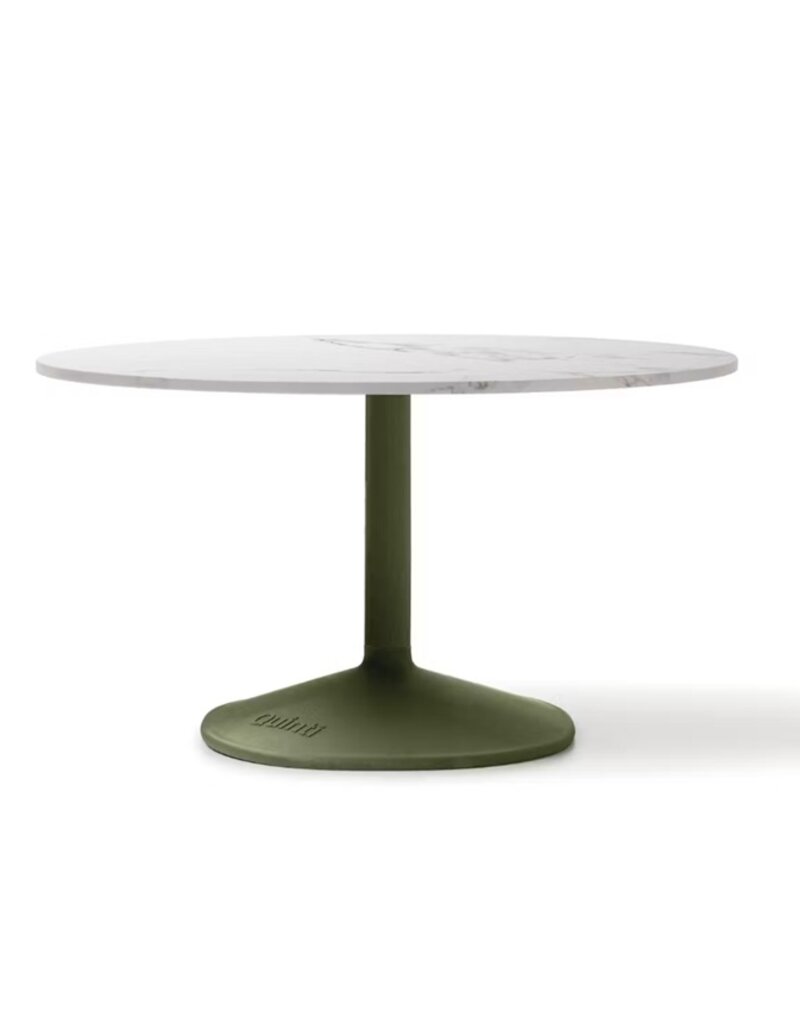 Quinti Quinti Gronda ronde eet- en vergadertafel met metalen poot