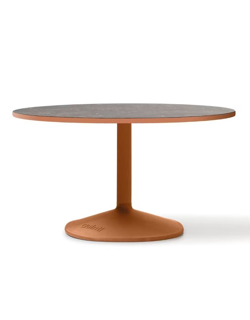 Quinti Quinti Gronda ronde eet- en vergadertafel met metalen poot