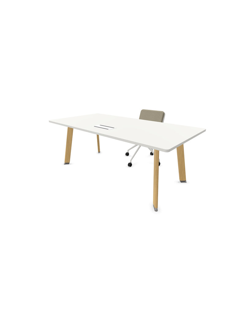 Balma Balma Simplic bureau / vergadertafel met houten poten