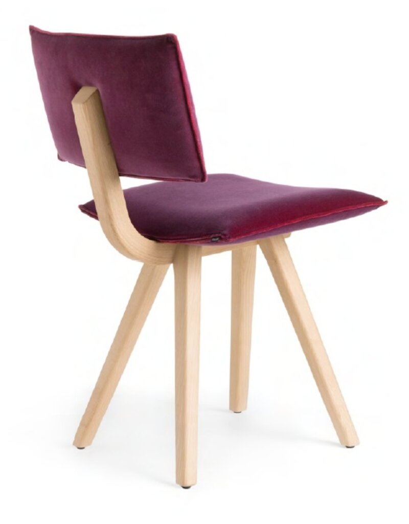 Magis Magis Trave  stoel essenhouten frame en zitting van afneembare stof