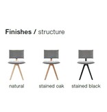 Magis Magis Trave  stoel essenhouten frame en zitting van afneembare stof