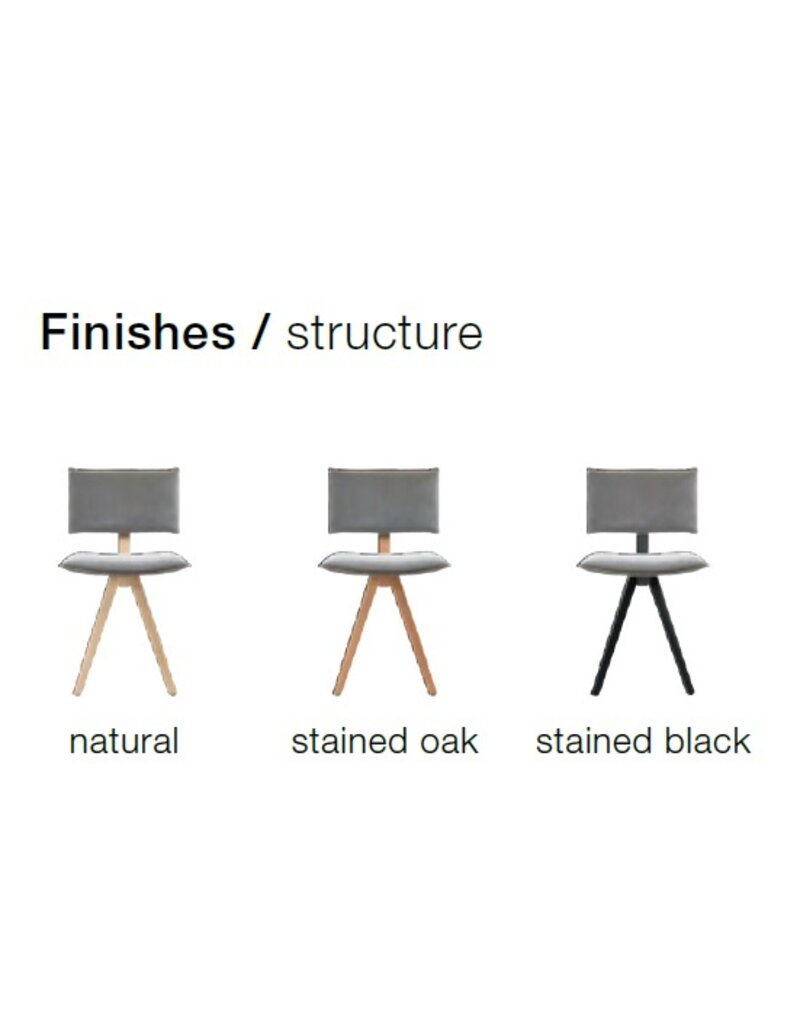 Magis Magis Trave  stoel essenhouten frame en zitting van afneembare stof