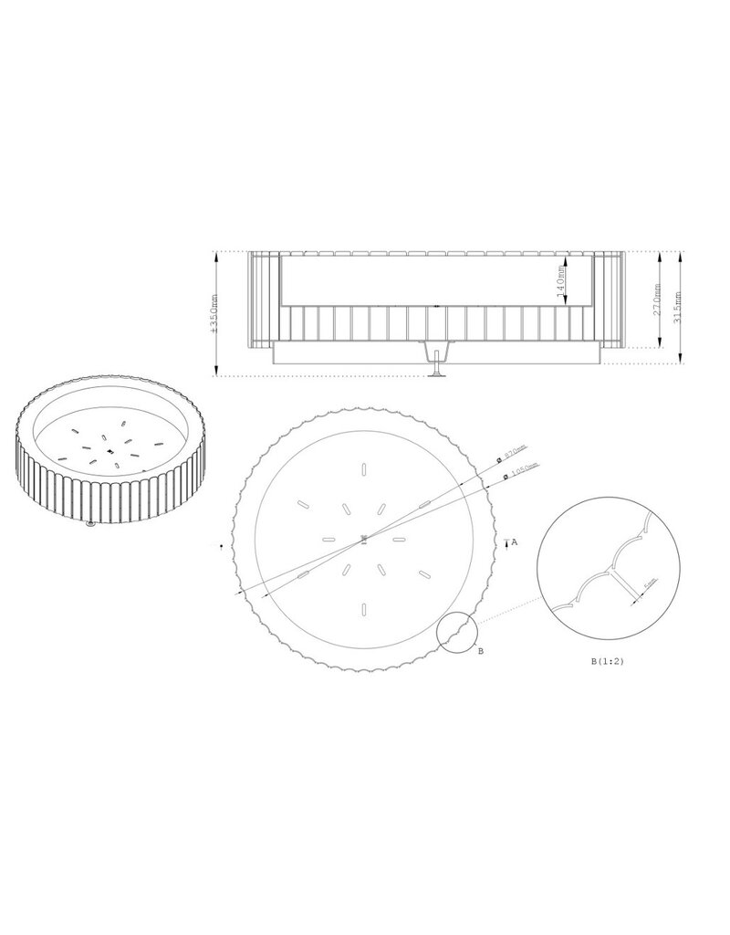 Wünder Wünder The Ring cortenstaal vuurschaal Ø 105 cm