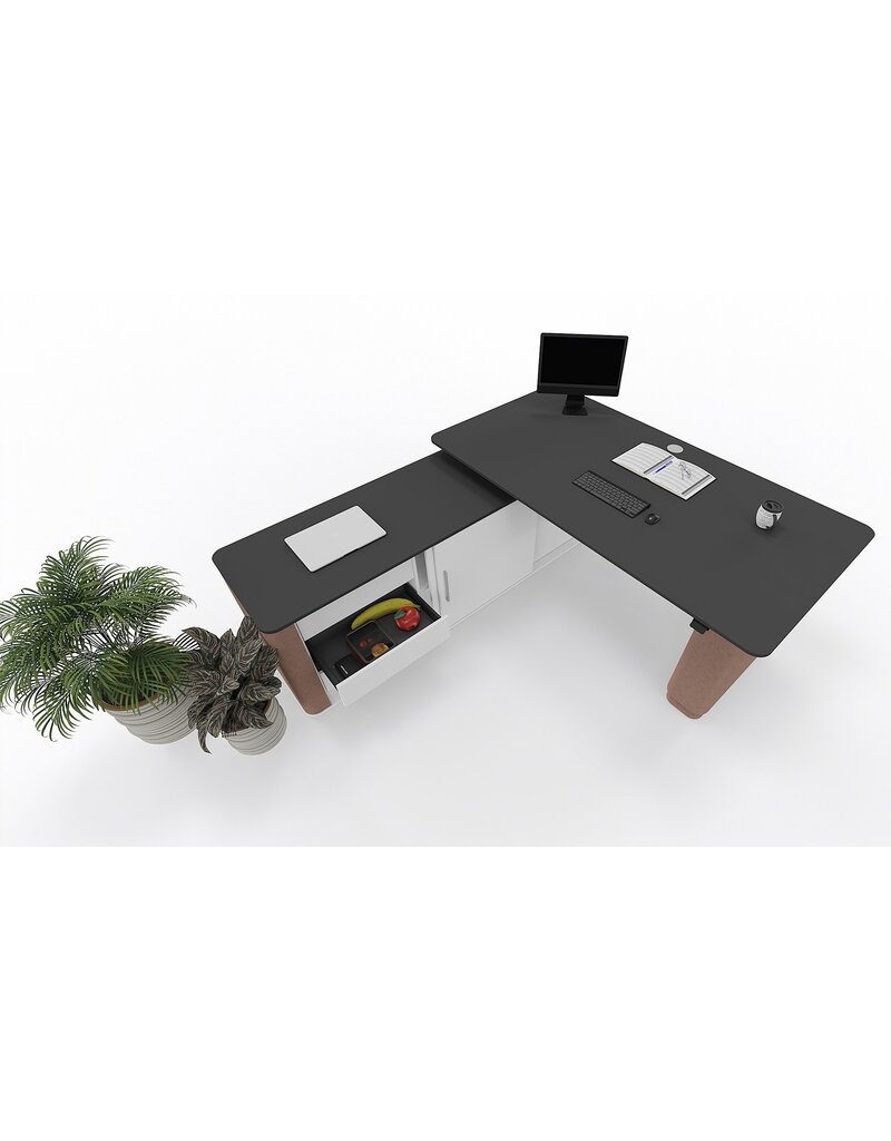 Maro Maro Eleganze elektrisch in hoogte verstelbaar bureau incl. dressoir