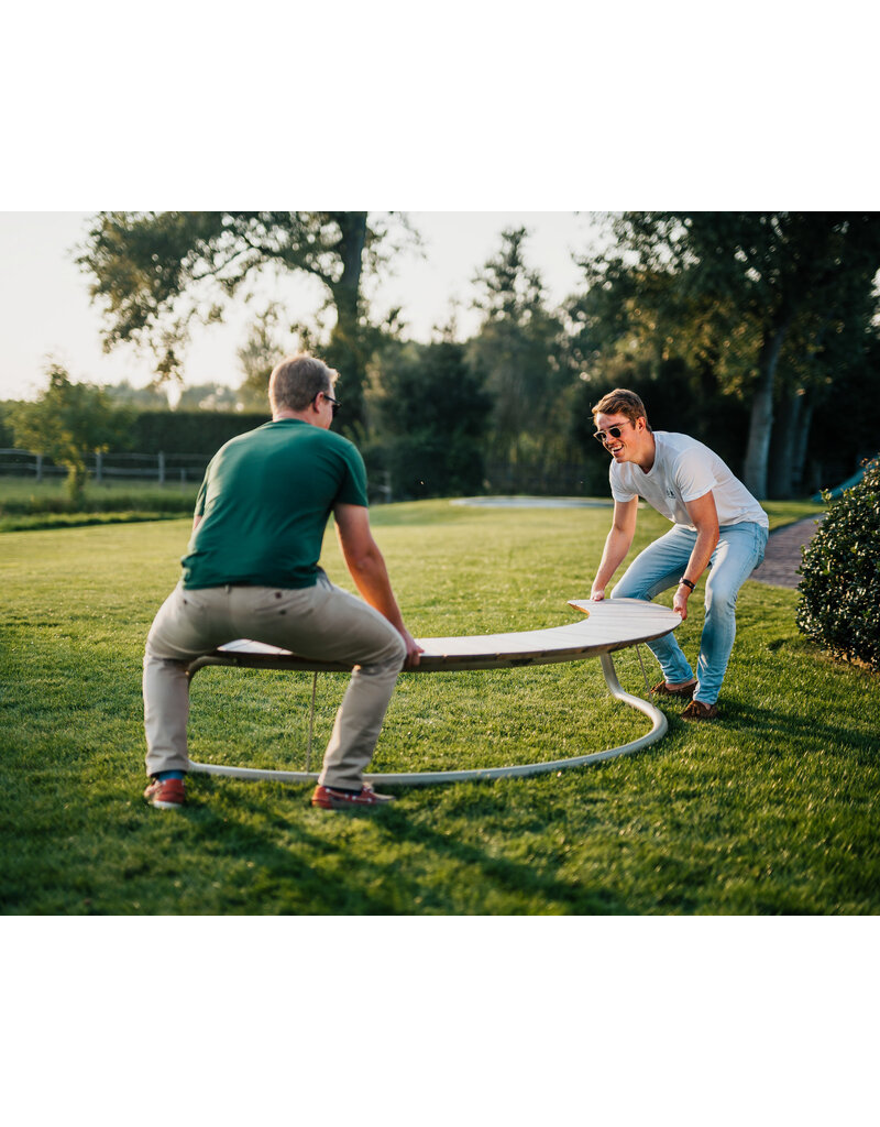 Wünder Wünder The Bow hardhouten gebogen bank