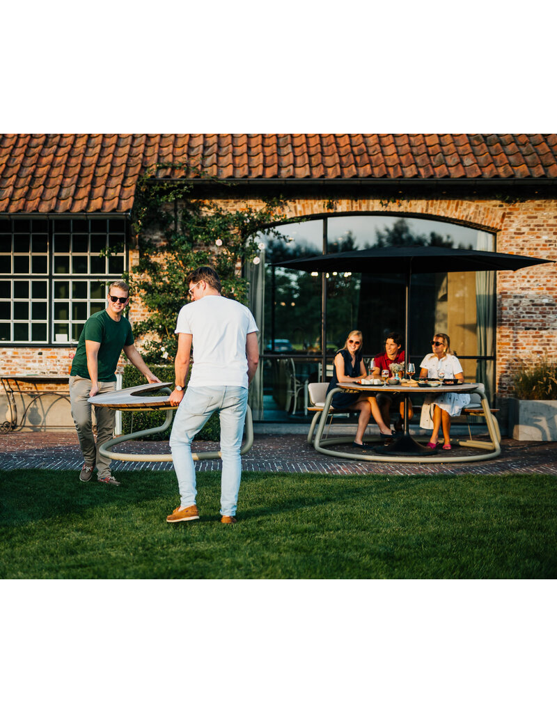 Wünder Wünder The Bow hardhouten gebogen bank