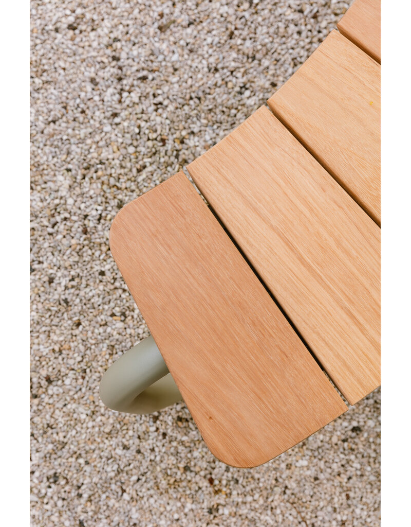 Wünder Wünder The Bow hardhouten gebogen bank