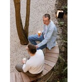 Wünder Wünder The Bow hardhouten gebogen bank