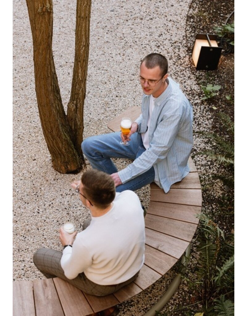 Wünder Wünder The Bow hardhouten gebogen bank