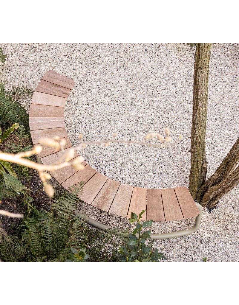 Wünder Wünder The Bow hardhouten gebogen bank