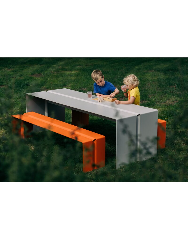 Wünder Wünder The Bended gepoedercoat aluminium tafel