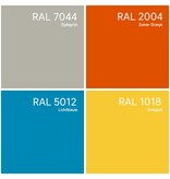 Wünder Wünder The Bended gepoedercoat aluminium tafel