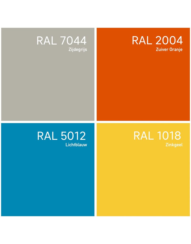 Wünder Wünder The Bended gepoedercoat aluminium tafel