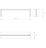Wünder Wünder The Bench gepoedercoat aluminium bank