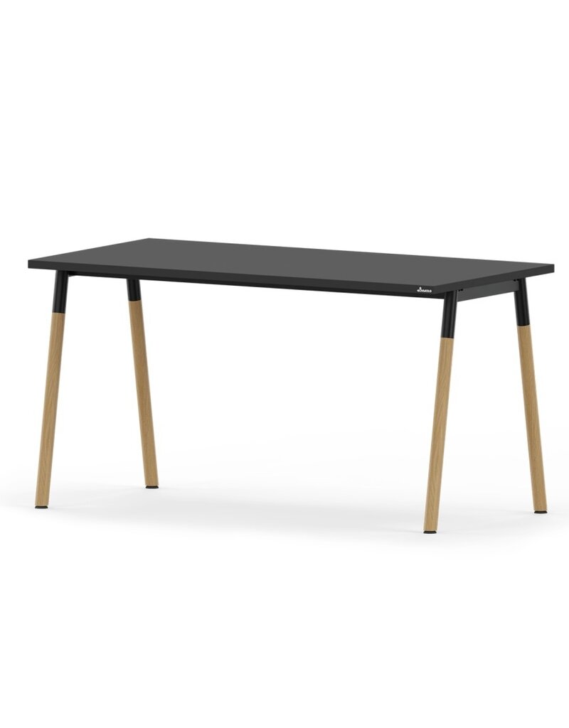 Maro Maro Op-Lite II O bureau met ronde houten poten