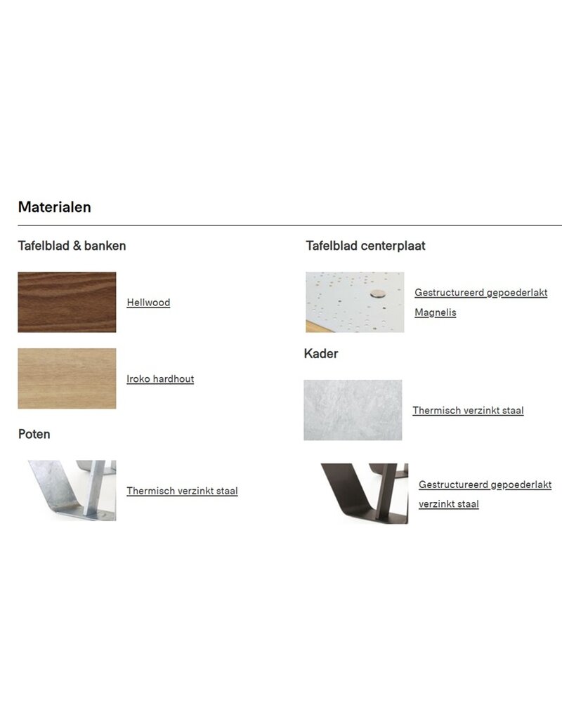 Extremis Extremis Anker picnictafel 6 persoons