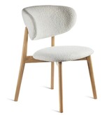 Estetica home Estetica home Capri houten stoel met beklede zitting