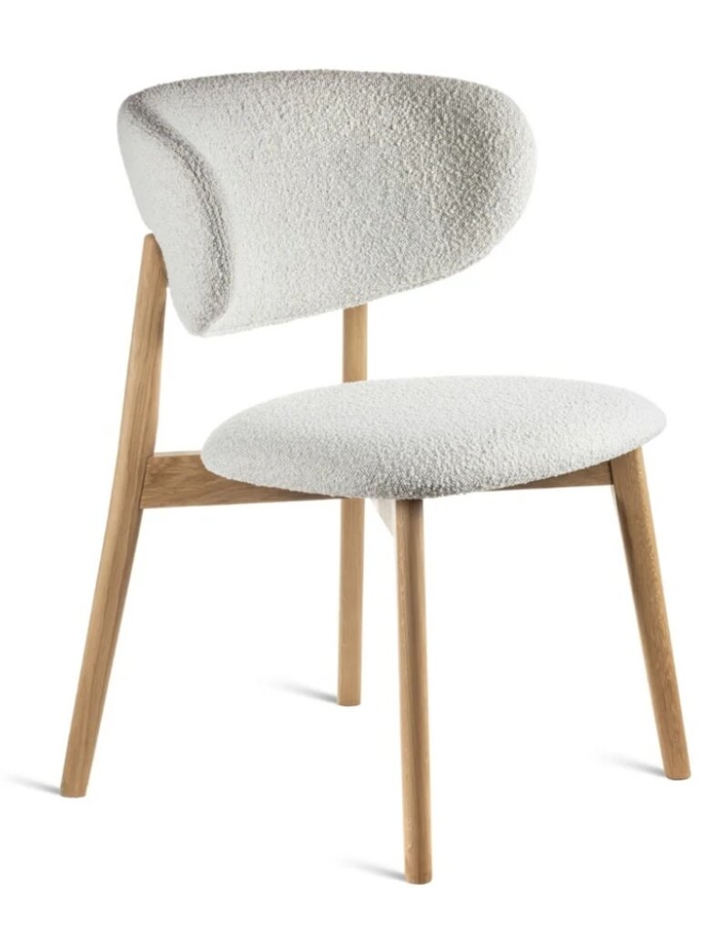 Estetica home Estetica home Capri houten stoel met beklede zitting