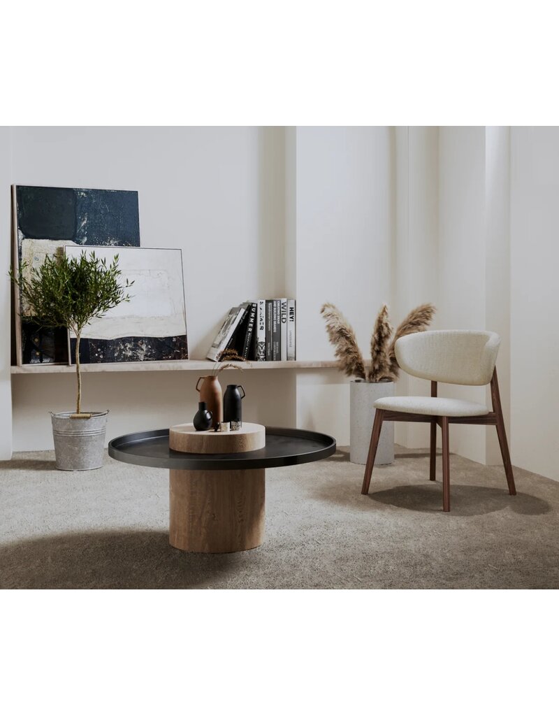 Estetica home Estetica home Capri houten stoel met beklede zitting