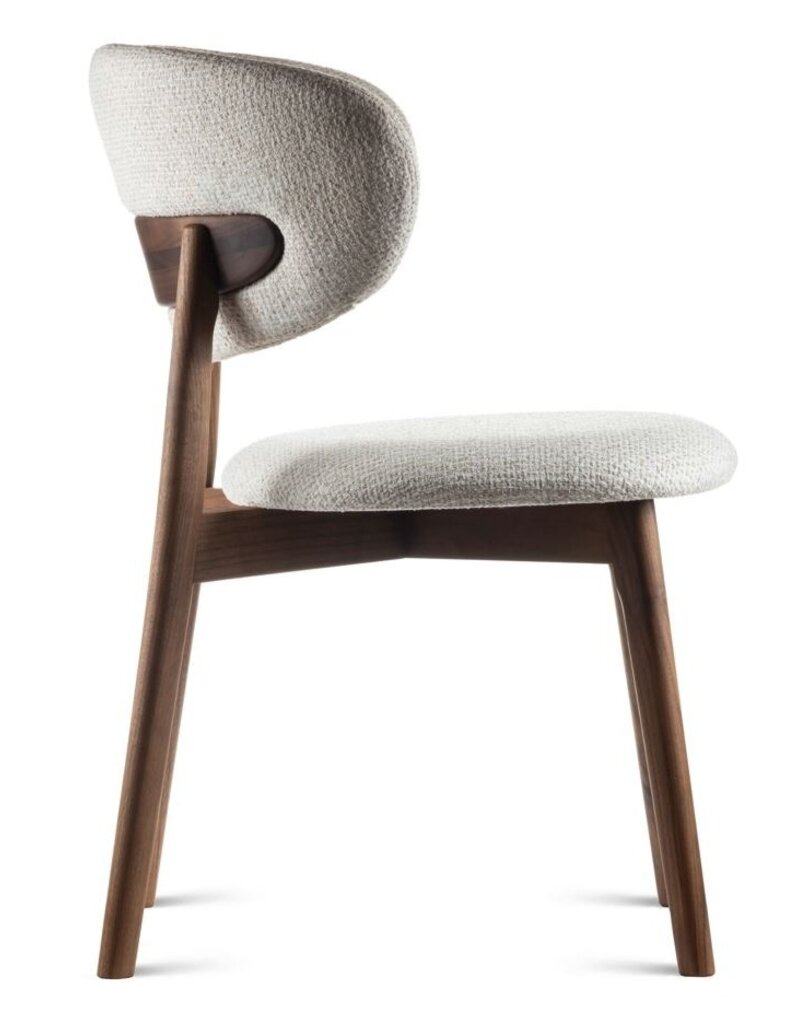 Estetica home Estetica home Capri houten stoel met beklede zitting