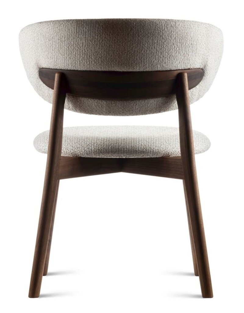 Estetica home Estetica home Capri houten stoel met beklede zitting