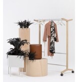 Cascando Cascando Round20 Single verrijdbare houten garderobe