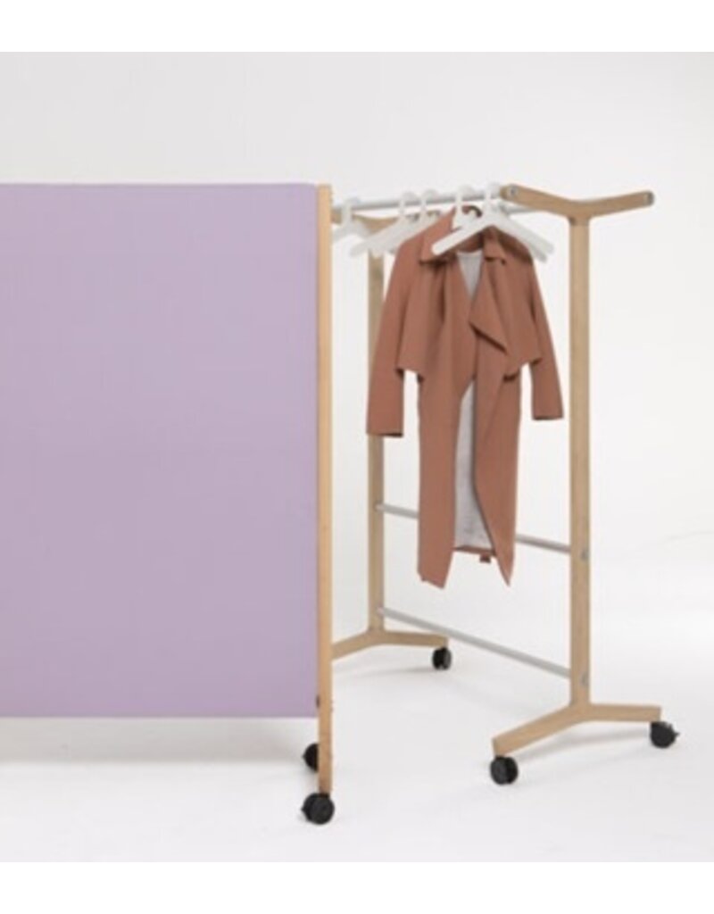 Cascando Cascando Round20 Single verrijdbare houten garderobe