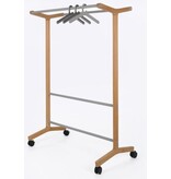 Cascando Cascando Round20 Single verrijdbare houten garderobe