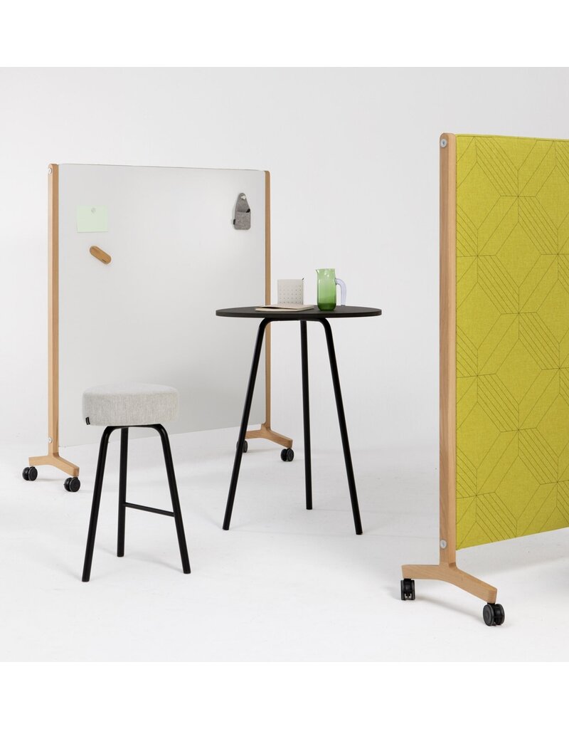 Cascando Cascando Round20 Wood whiteboard met houten frame