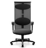 HÅG HÅG Inspiration 9231 bureaustoel met hoge net-rugleuning en leren zitting
