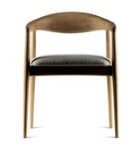 Estetica home Estetica home Modalto houten stoel met beklede zitting