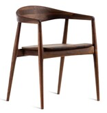 Estetica home Estetica home Modalto houten stoel met beklede zitting