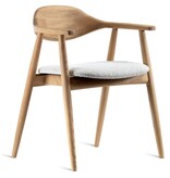 Estetica home Estetica home Solero houten stoel met kussen