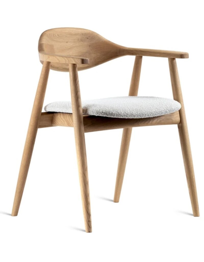 Estetica home Estetica home Solero houten stoel met kussen