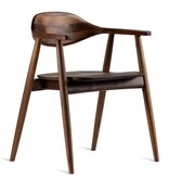 Estetica home Estetica home Solero houten stoel met kussen