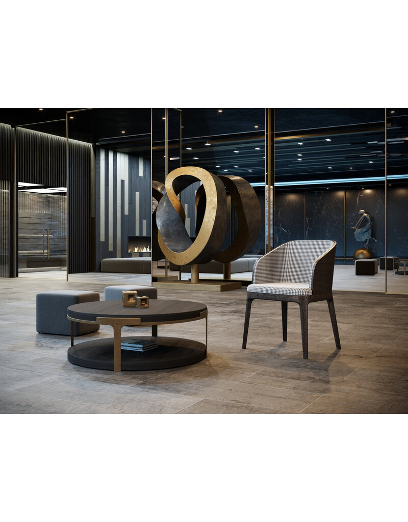 Estetica home Estetica home Fendi gestoffeerde houten stoel