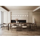 Estetica home Estetica home Modalto houten stoel met beklede zitting