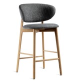 Estetica home Estetica home Capri gestoffeerde houten kruk